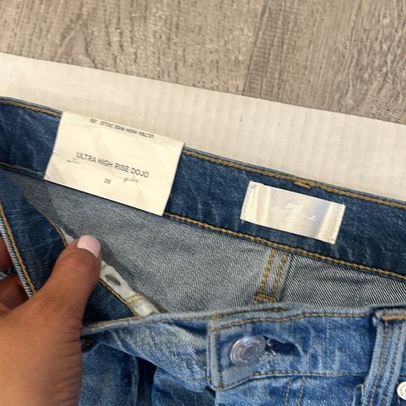 NWT 7 For All Mankind Women's Dojo Wide Leg Jeans In Blue Size 29 - Picture 7 of 16